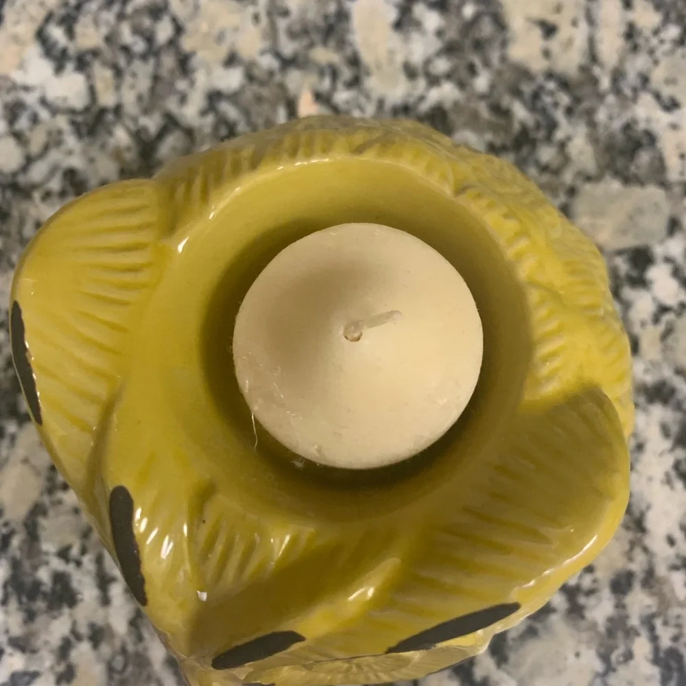 Owl candle holder